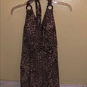 Leopard print Maxi Dress